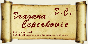 Dragana Čeperković vizit kartica